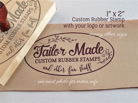 Custom Logo Stamp Rubber Stamp Packaging Rubber Stamp - Etsy