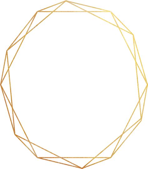 Geometric Gold Png Free Png Image