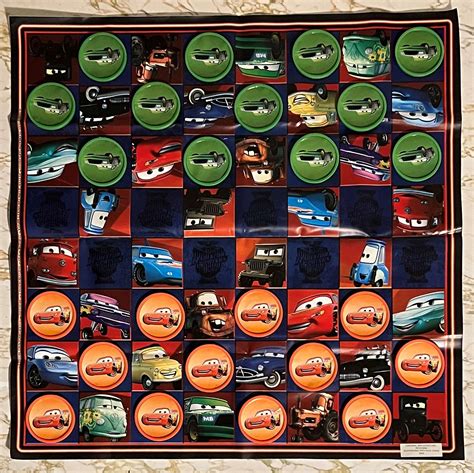 The World Of Cars Checkers Game Tin Disleelandia