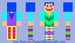 Random Neon Girl Minecraft Skin