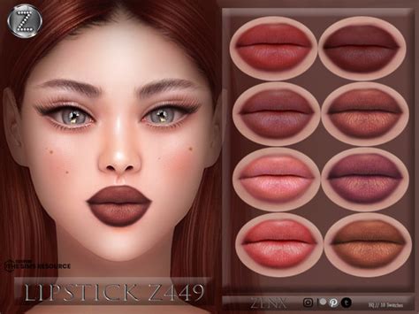 The Sims Resource ZENX LIPSTICK Z449 HQ