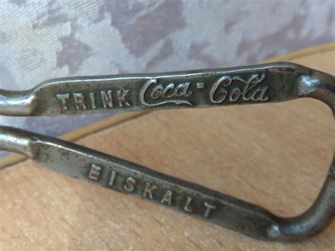 Rare Vintage Bottle Opener Collectible Antique Coca Cola Trink Eiskalt