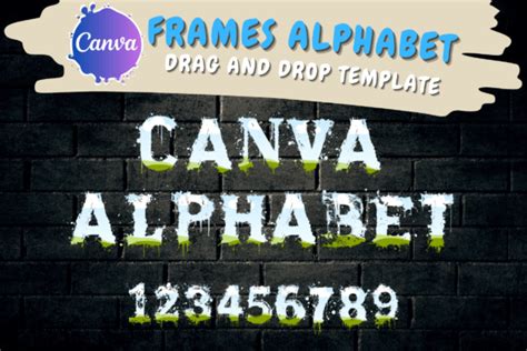 Custom Alphabet Frames Canva Letters Graphic By Lostdelucky · Creative Fabrica