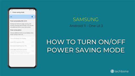 How To Turn On Off Power Saving Mode Samsung Android 11 One UI 3