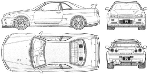 Nissan Skyline R32 Coloring Page Dennis Henninger S Coloring Pages