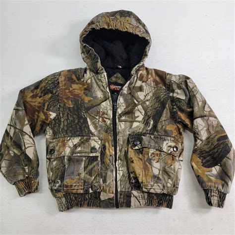 Outfitters Ridge RealTree Hardwoods Camo Winter Hunting Jacket Youth Sz