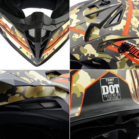 Buy XFMT DOT Unisex Adult Motocross Helmets Off Road ATV Dirt Bike BMX