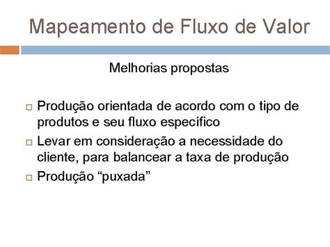 Mapeamento De Fluxo De Valor Mfv Sumrio