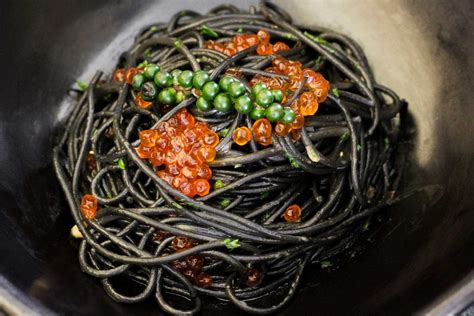 Spaghetti Al Nero Di Seppia La Gritta Italian Restaurant