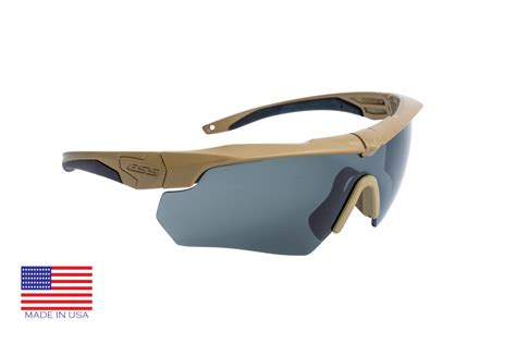 ESS Crossbow ONE Ballistic Eye Protection Terrain Tan Tinted