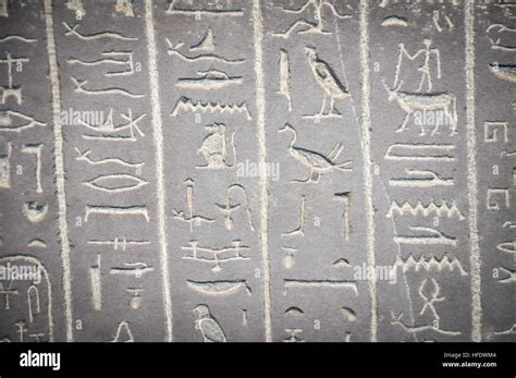 Peinture Murale Gyptienne Hieroglyphes Banque De Photographies Et D