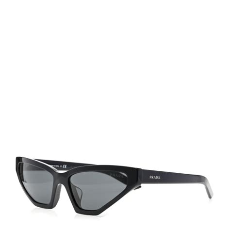 Prada Cat Eye Sunglasses Spr 12v Black 1352701 Fashionphile