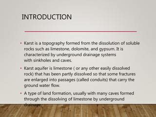 Karst aquifers | PPT