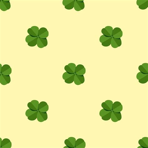 Premium Vector Vector Seamless Clover Pattern