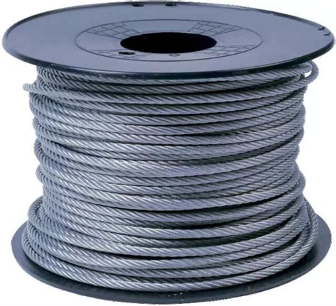 Cable Acier Galva X X Mm Enrobe Pvc Touret De Metres