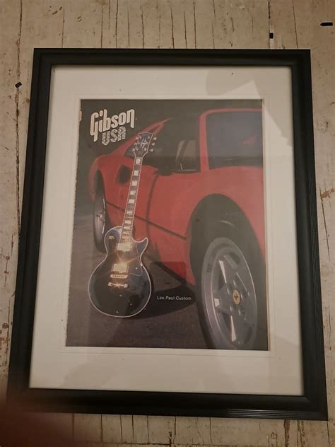 Gibson Les Paul Custom Advertisement Reverb