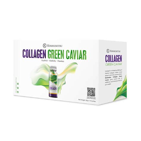 Kinohimitsu Collagen Green Caviar 50ml X 10 Bottles Guardian Singapore