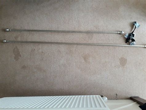 Chrome Curtain Poles, 2 off | in Penryn, Cornwall | Gumtree