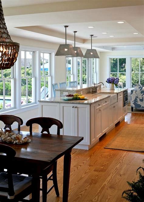 A Shingle Style House On Cape Cod With Aqua Shutters Kitchen Design