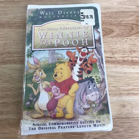 Disneys Masterpiece Many Adventures Winnie The Pooh Vhs Video Tape New