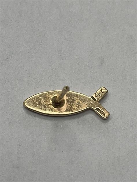 Retired James Avery Kt Gold Ichthus Fish Earring O Gem