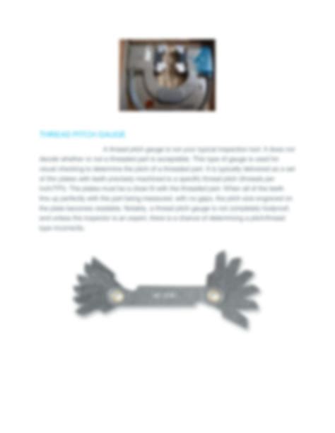 SOLUTION: What is thread gauge and what are the different types - Studypool