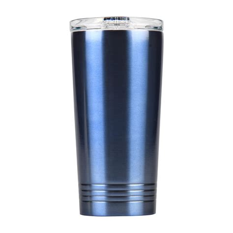 Mainstays Stainless Steel Double Wall Tumbler Blue 16 Oz