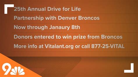 Vitalant Broncos Team Up For Drive For Life Blood Drive YouTube