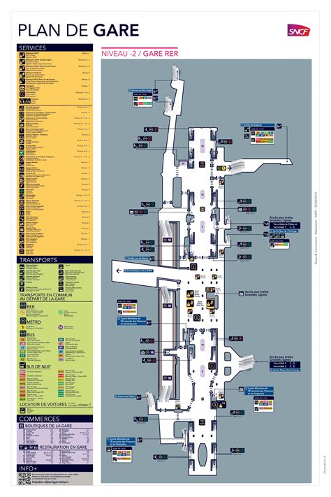 Paris-Gare de Lyon RER map - Map of Paris-Gare de Lyon RER (France)