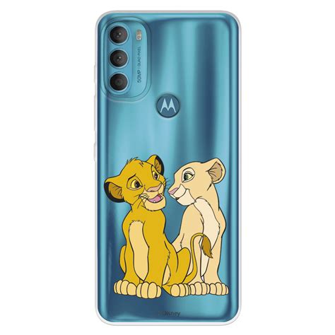 Case For Motorola Moto G71 5G Disney Official Simba And Nala Silhouette