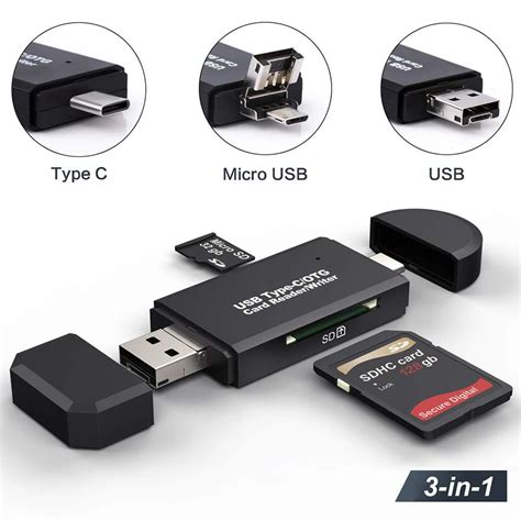 SD кард-ридер USB 3,0 кард-ридер микро TF SD ридер смарт-карта памяти ...