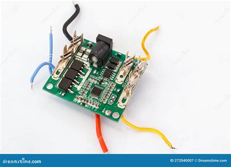 Bms Circuit Board is Used for the Lithium Battery . Stock Image - Image ...