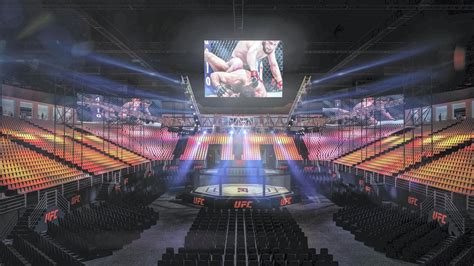 Ufc 242 Arena Rendered Images With Khabib Smashing On The Big Screen Mma