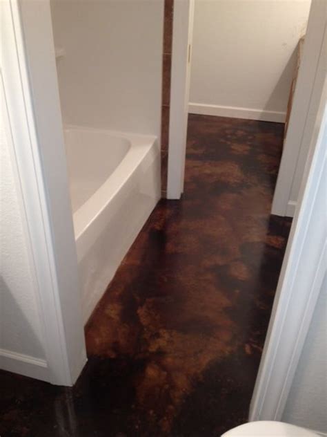 Concrete Acid Stain Photo Gallery Direct Colors Inc Basement