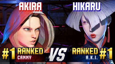 SF6 AKIRA 1 Ranked Cammy Vs HIKARU 1 Ranked A K I High Level