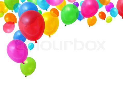 Bunte Geburtstag Party Luftballons Stock Bild Colourbox