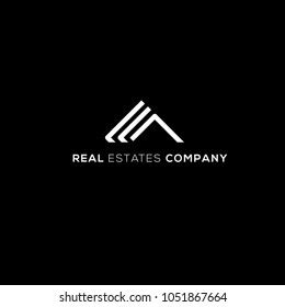 Real Estates Logo Geometric Logo Business Stock Vector Royalty Free