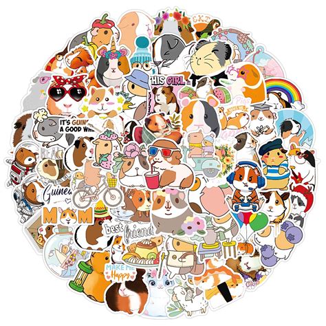 Buy Pcs Guinea Pig Stickers Cute Japanese Anime Pui Pui Aesthetic