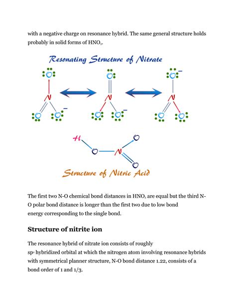 Nitric Acid Lewis Structure Resonance