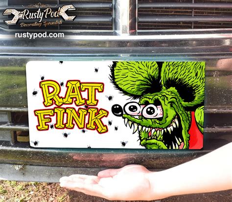 Hot Rod Rat Fink License Plate Rustypod Store