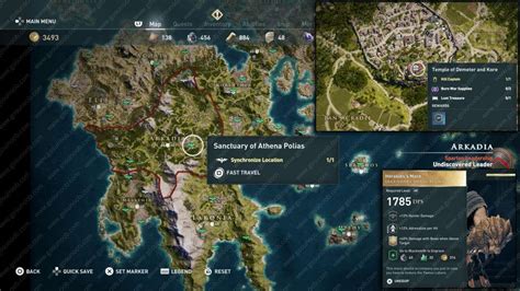 Assassins Creed Odyssey Legendary Chest Map Location Herakles Mace Video Game