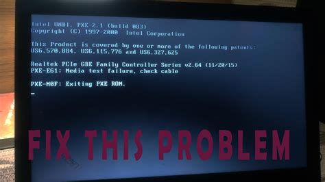 Intel Undi Pxe Build Error Problem Asus Acer Bootable