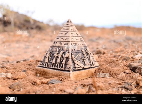 Egyptian Pyramid Model Miniature Stock Photo Alamy