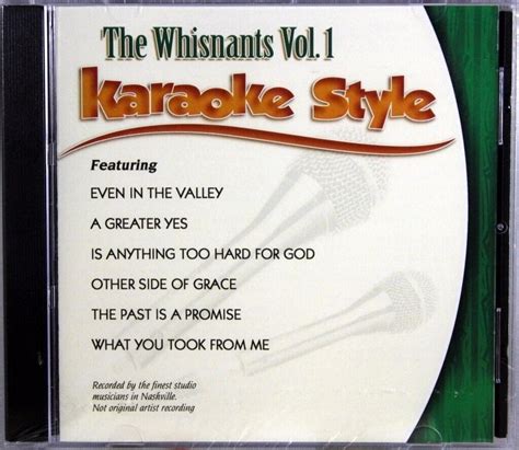 The Whisnants Volume 1 Christian Karaoke Style New Cd G Daywind 6 Songs Ebay