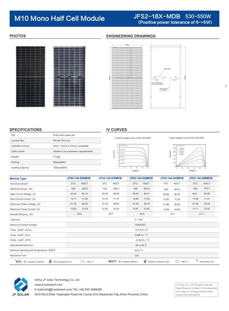 M Mono Half Cell Module From China Manufacturer Anhui Jf Solar