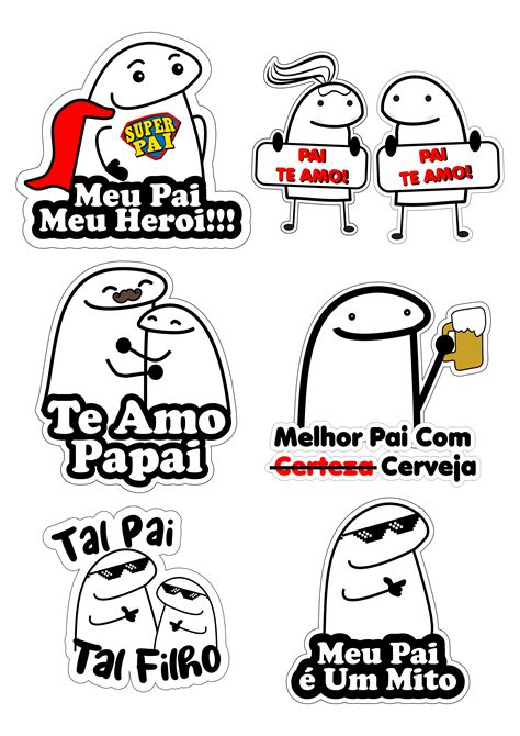 Dia Dos Pais Figurinhas Engra Adas Whatsapp Flork Of Cows Rabisco Png