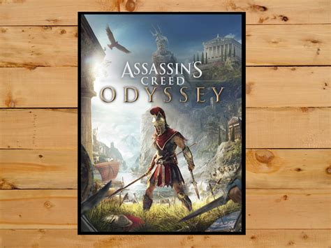 Quadro Decorativo Assassins Creed Odyssey Xbox One 30x42 A3