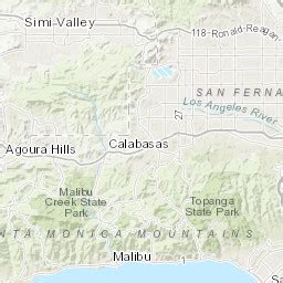 Ventura County Watershed Rainfall Map - Maps For You