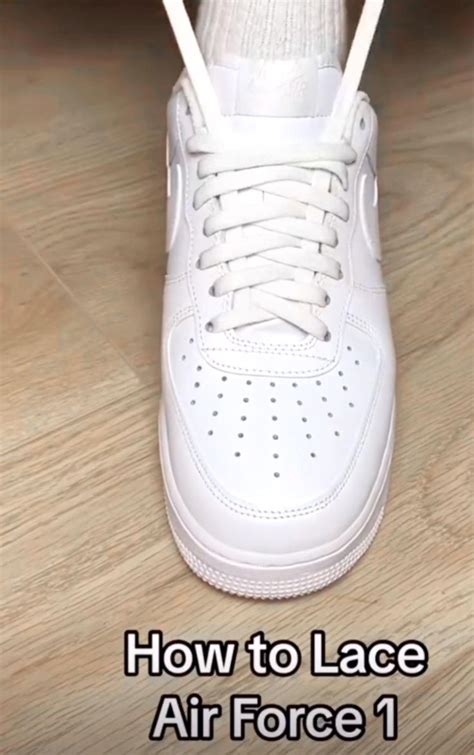 How To Lace Air Force 1 How To Tie Shoes Nike Shoe Laces Ways To