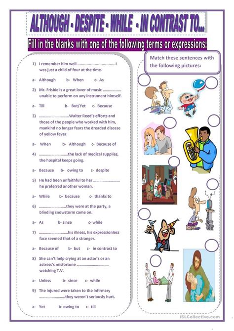 ️contrasting Conjunctions Worksheet Free Download